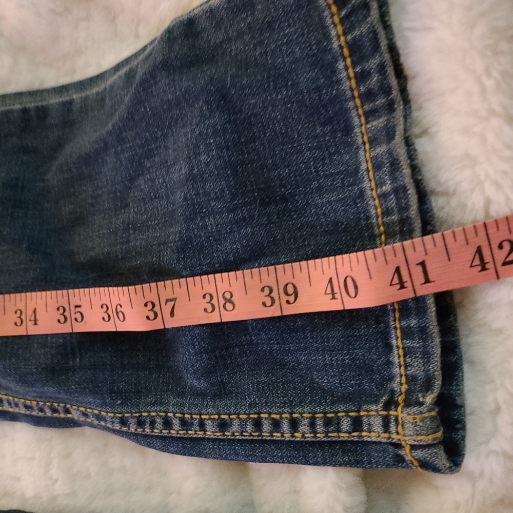 Aeropostale  S 13 / 14 Dark Blue Distressed 💙 Denim Bayla Skinny 👖 - Picture 3 of 13